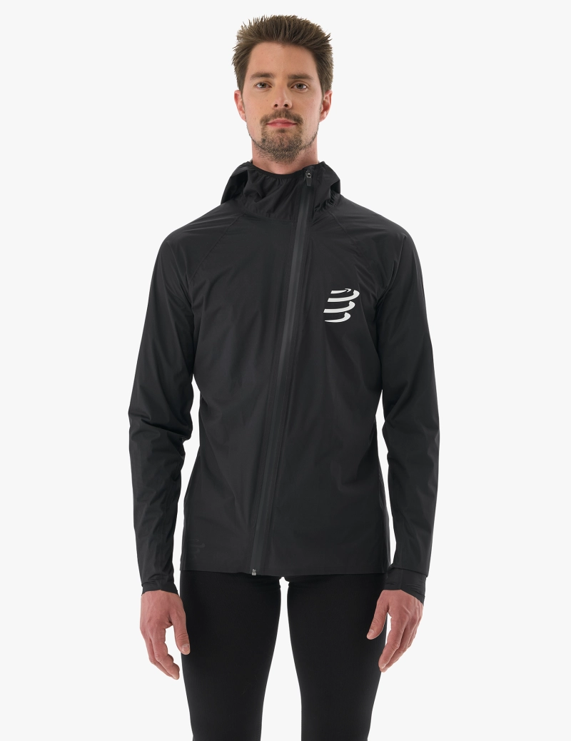 COMPRESSPORT HURRICANE WATERPROOF 10/10 JACKET BLACK