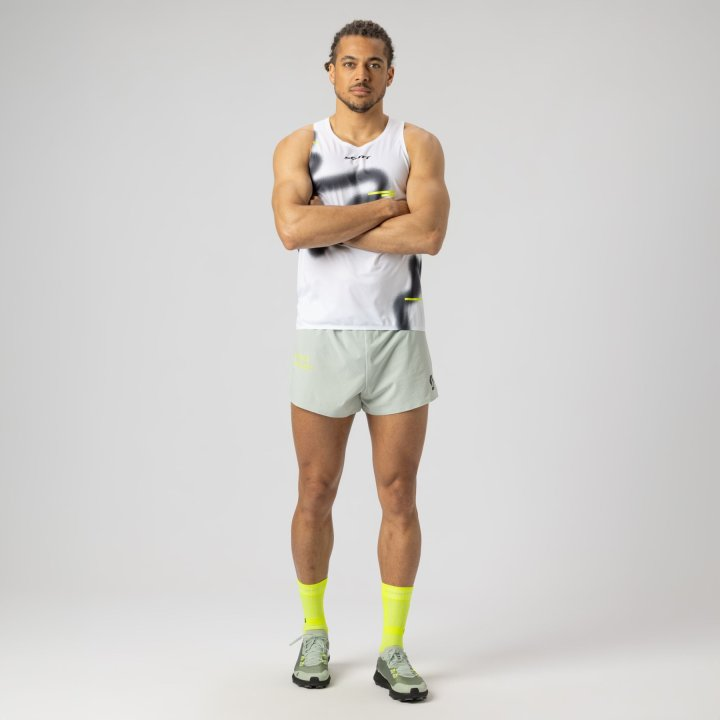 SCOTT SHORTS M´S RACE RUN SPRAY GREY BLACK HOMBRE