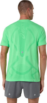 ASICS ROAD SEAMLESS SS TOP VITAL GREEN ILLUMINATE GREEN HOMBRE