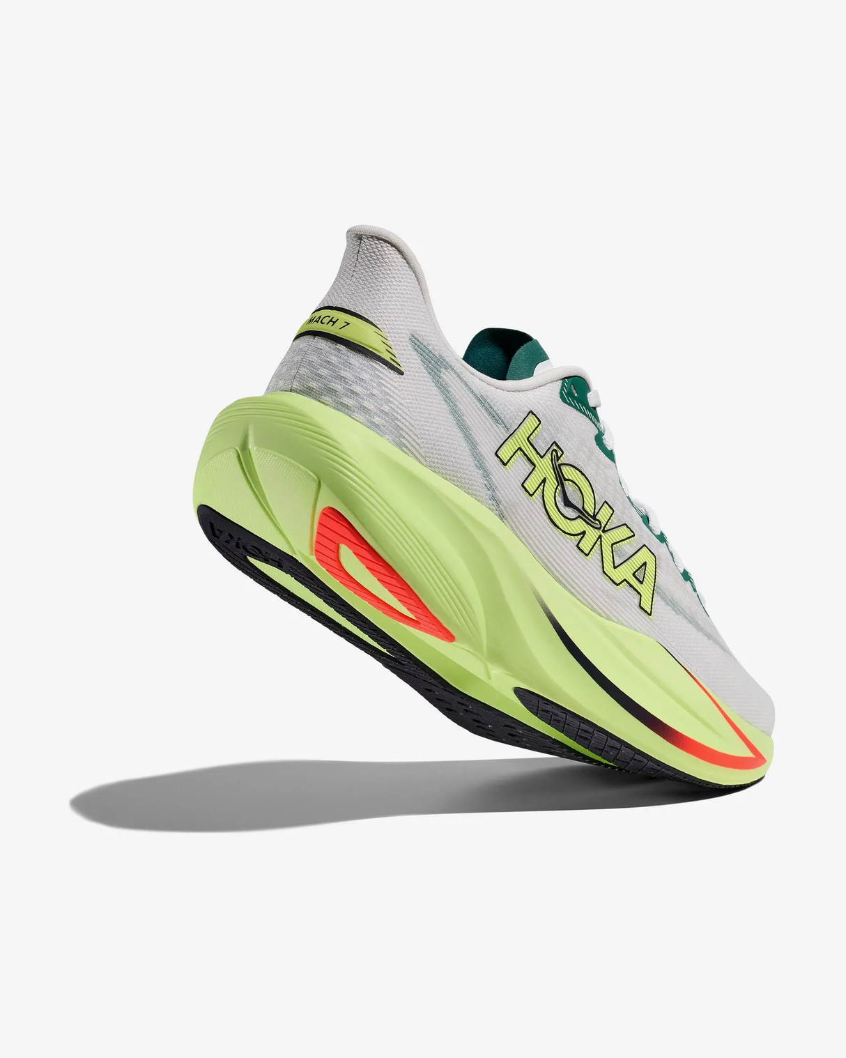 HOKA MACH 7 WHITE NEON HOMBRE
