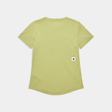 SAYSKY LOGO COMBAT PRO T SHIRT YELLOW MUJER