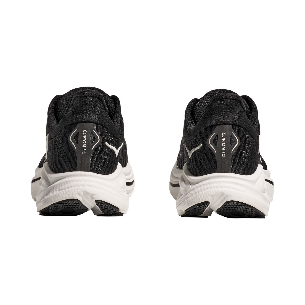 HOKA CLIFTON 10 BLACK WHITE MUJER