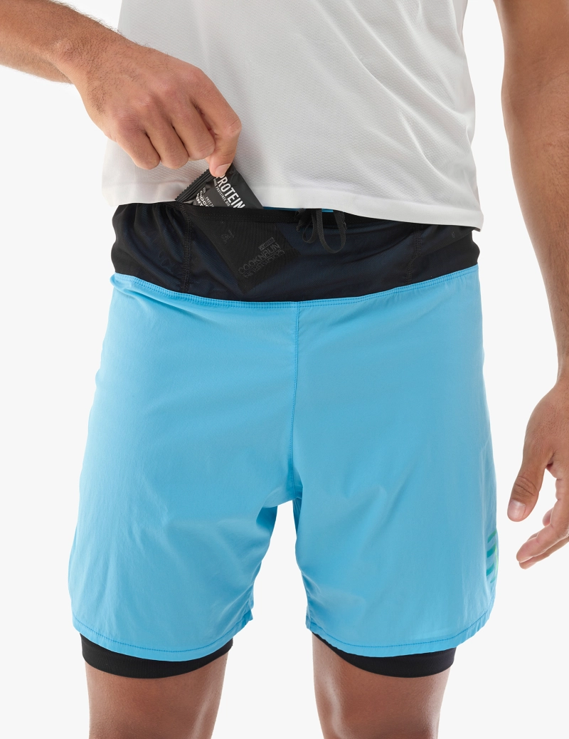 COMPRESSPORT TRAIL RACING 2-1 SHORT NORSE BLUE HOMBRE