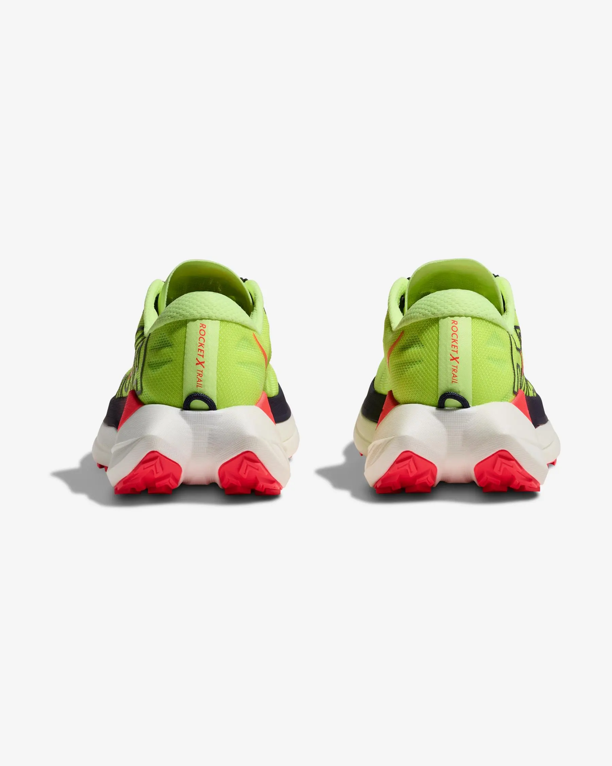 HOKA ROCKET TRAIL X NEON YUZU NEON FLAME HOMBRE