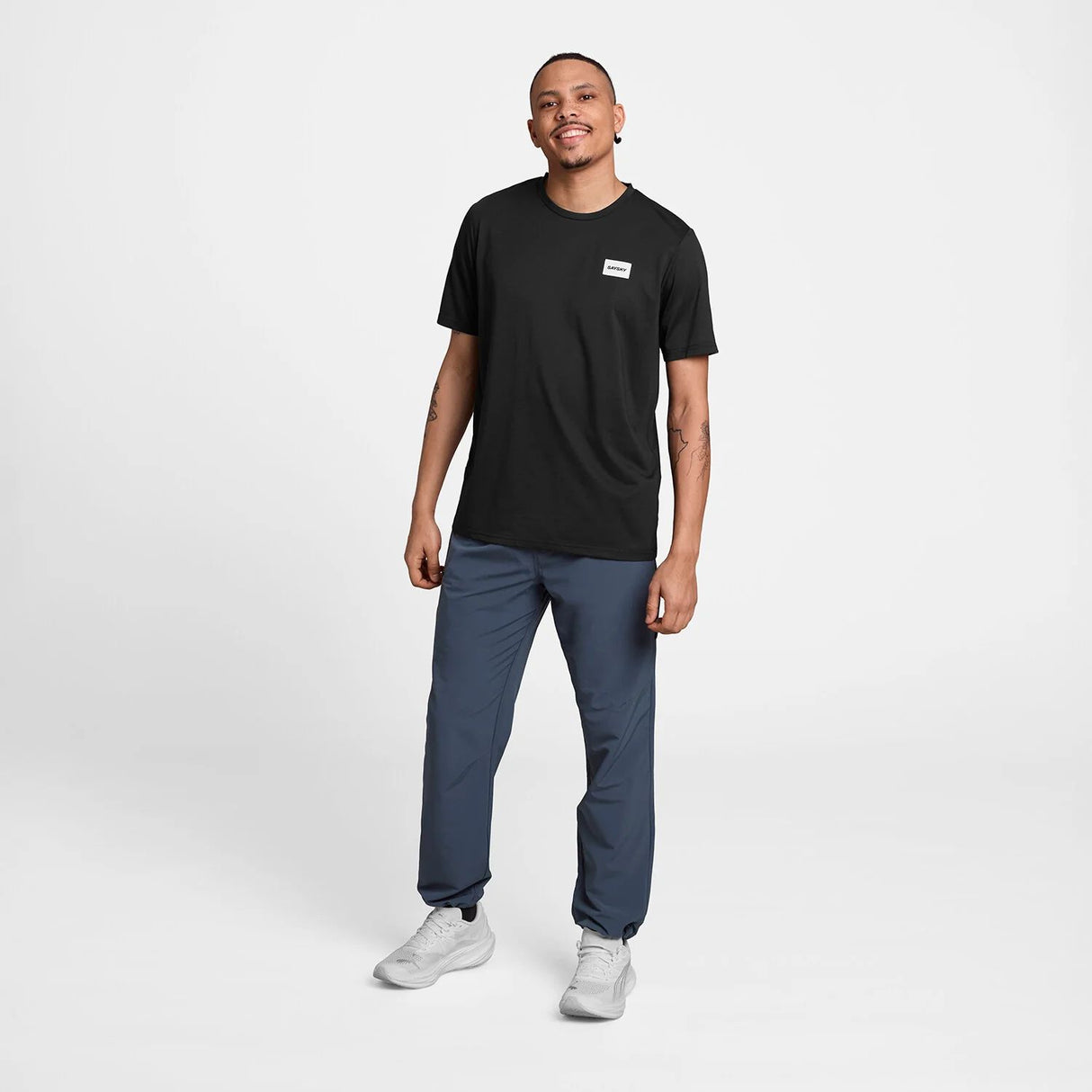 SAYSKY CLEAN MOTION T-SHIRT NEGRO