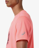 ASICS FUJITRAIL LOGO SS TOP SUN CORAL HOMBRE