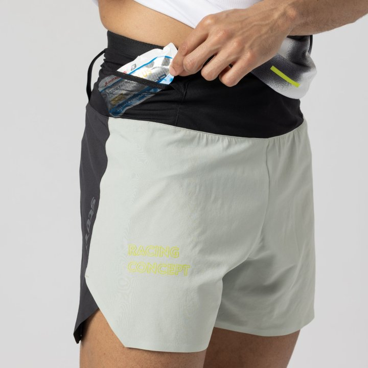 SCOTT SHORTS M´S RACE RUN SPRAY GREY BLACK HOMBRE