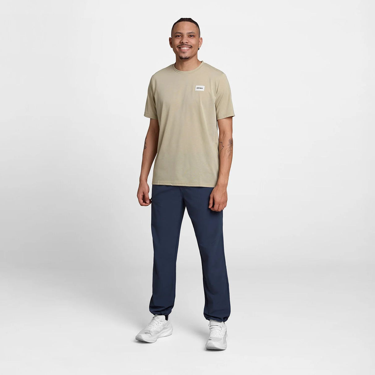 SAYSKY CLEAN MOTION T-SHIRT BEIGE