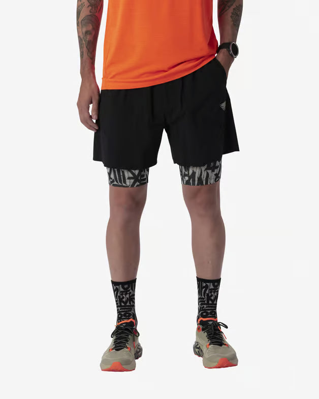 DYNAFIT TRAIL 2IN1 SHORTA BLACK OUT HOMBRE