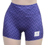 SAYSKY ZIG ZAG COMBAT SHORT TIHTS 4 PURPLE ZIGZAG MUJER