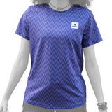 SAYSKY ZIG ZAG COMBAT T SHIRT PURPLE ZIGZAG MUJER