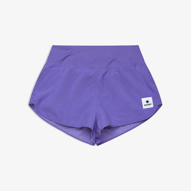 SAYSKY ZIG ZAG PACE SHORTS 3 PURPLA ZIGZAG MUJER