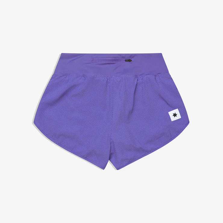SAYSKY ZIG ZAG PACE SHORTS 3 PURPLA ZIGZAG MUJER