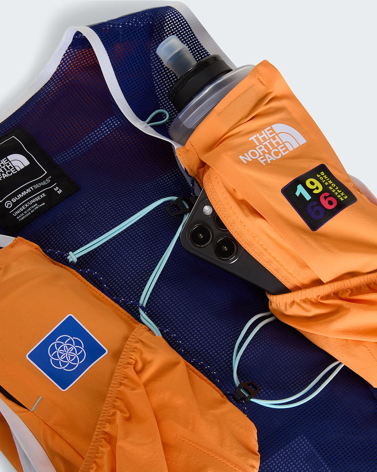 THE NORTH FACE SUMMIT RUN VEST 10 PAPAYA BOLD BLUE