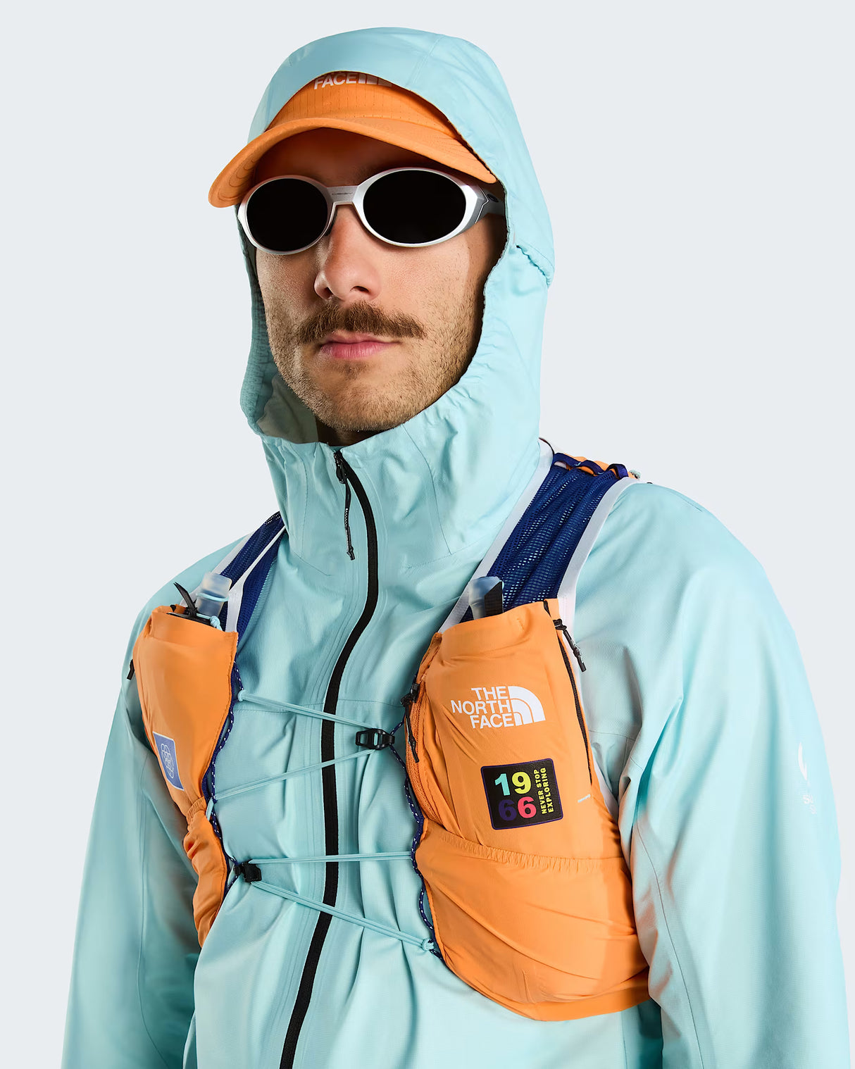 THE NORTH FACE SUMMIT RUN VEST 10 PAPAYA BOLD BLUE