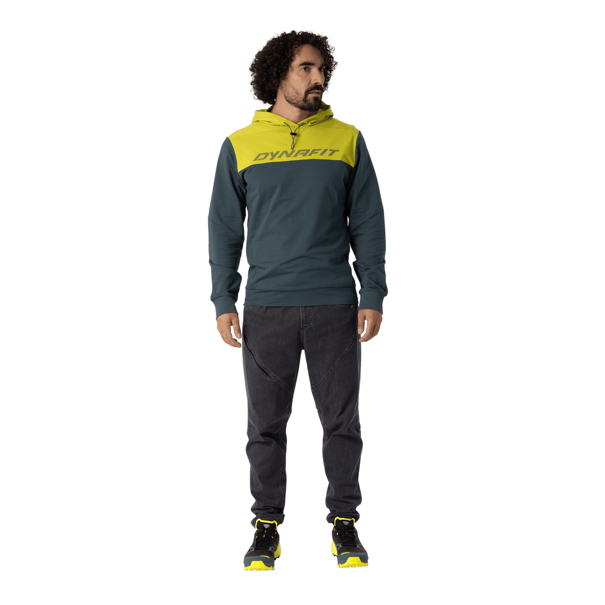 DYNAFIT 24/7 Hoody Hombre Golden Lime