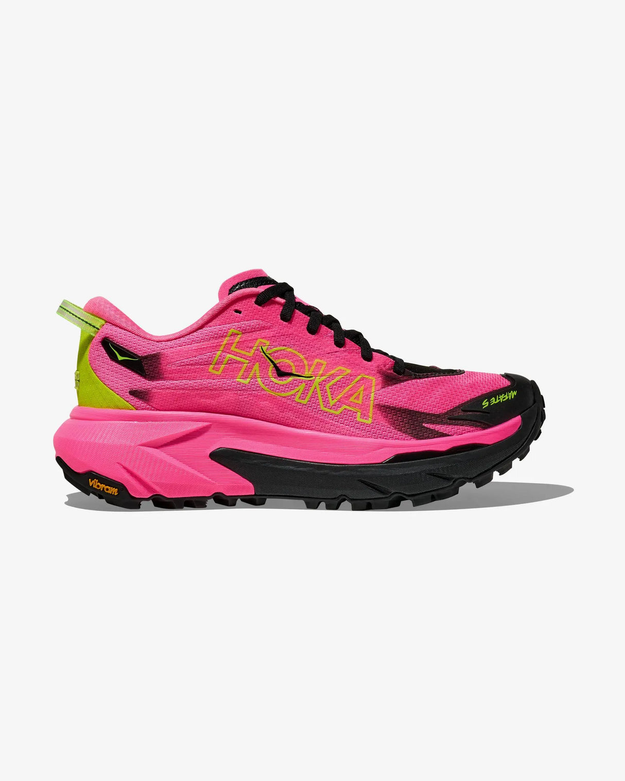 HOKA MAFATE 5 NEON ROSE BLACK HOMBRE