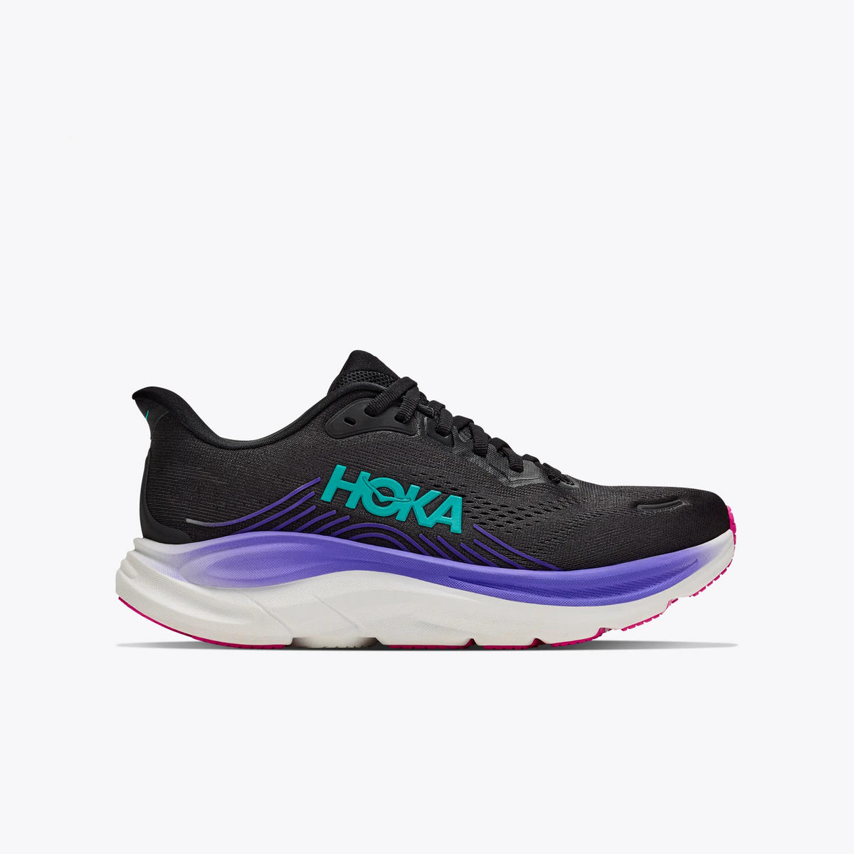 HOKA CLIFTON 11 MUJER Black | Neon Nebula