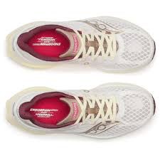 SAUCONY ENDORPHINE SPEED 5 IVORY MAROON MUJER