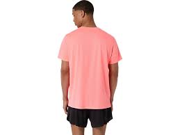 ASICS FUJITRAIL LOGO SS TOP SUN CORAL HOMBRE