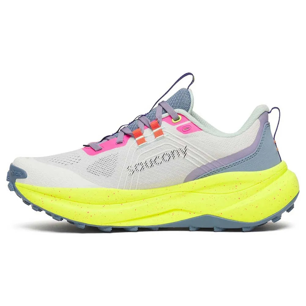 SAUCONY XODUS 4 WHITE CITRON MUJER