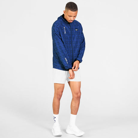 SAYSKY Pace Jacket Blue Checker hombre - vista modelo 3