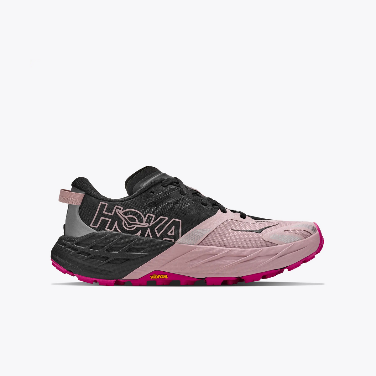 HOKA Speedgoat 7 Mujer - Black / Pink Opal - imagen completa